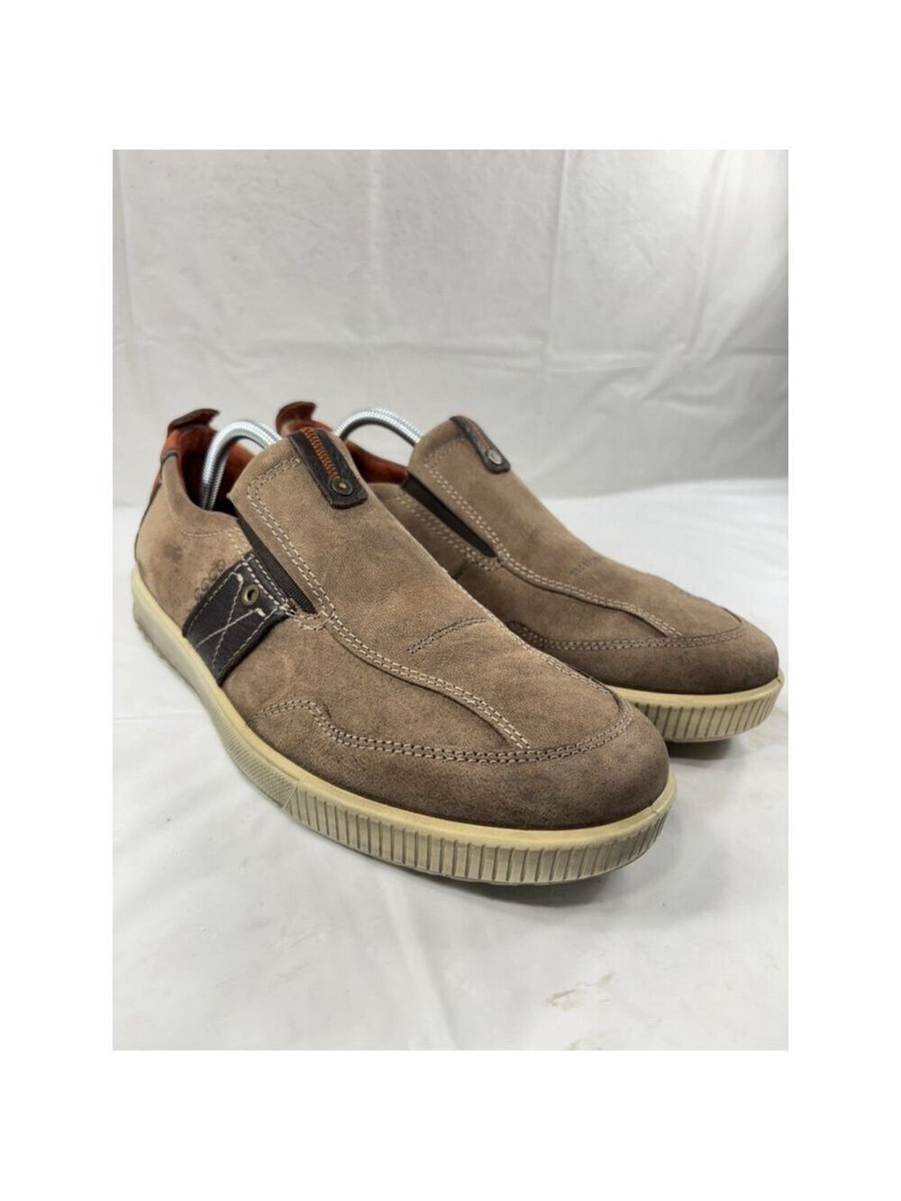 Ecco Ennio Leather Casual Slip-On Shoes size 9 - 9.5